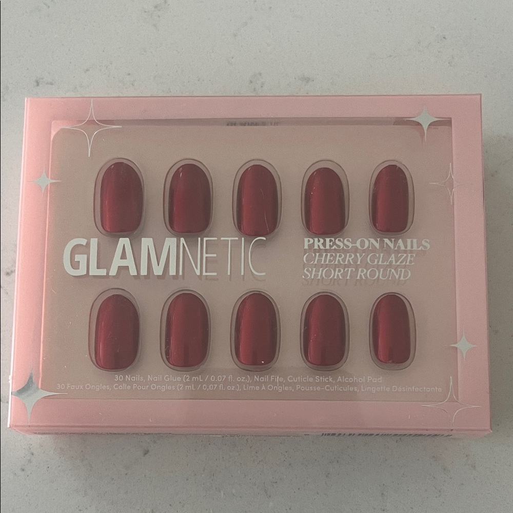 Glamnetic Cherry Glaze Press-On Nails
